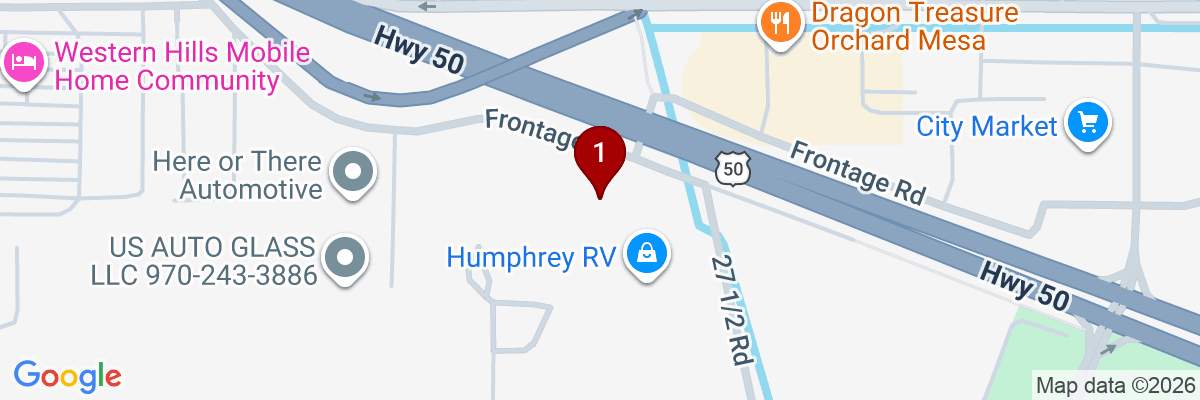 Map showing facility locations