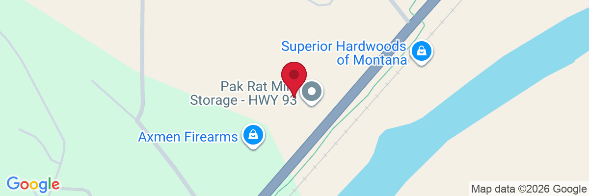 Map showing facility locations