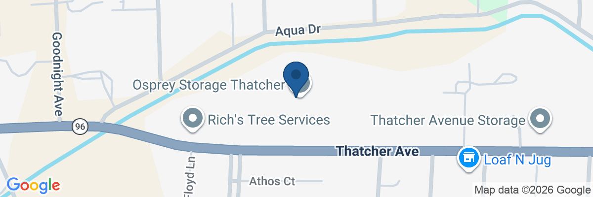 Map showing facility locations