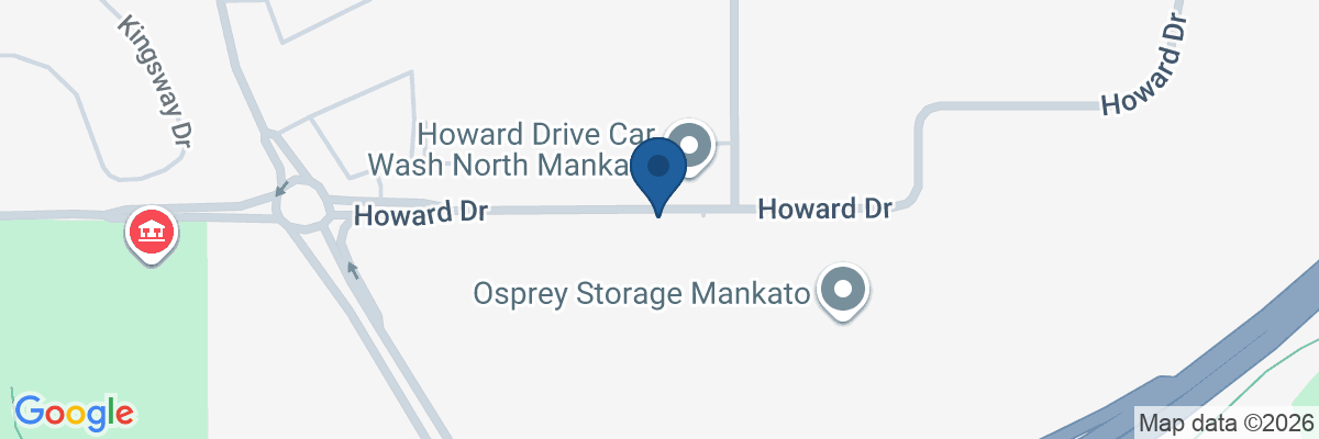 Map showing facility locations