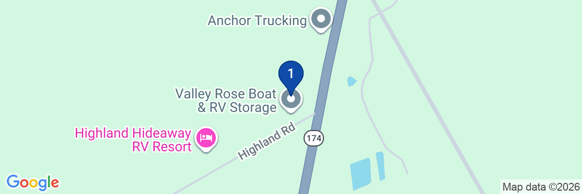 Map showing facility locations