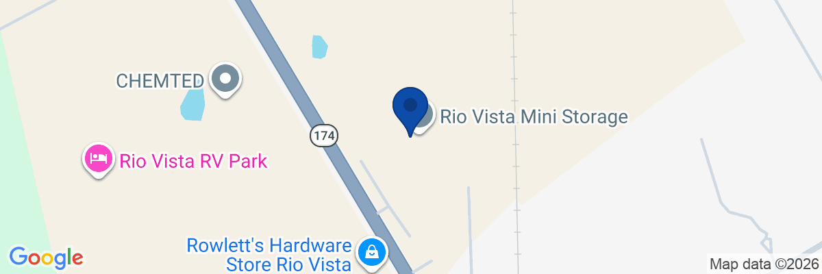 Map showing facility locations