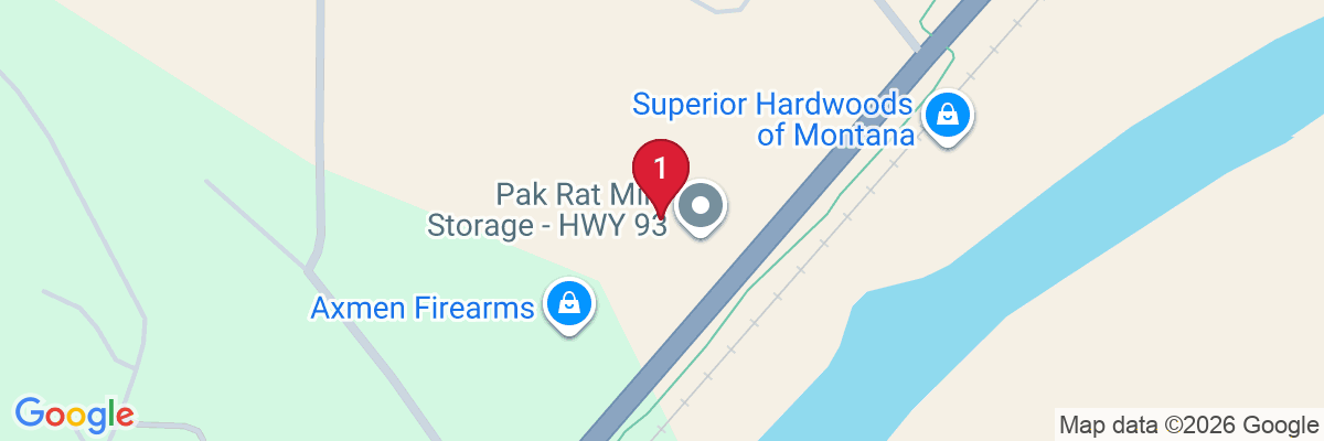 Map showing facility locations