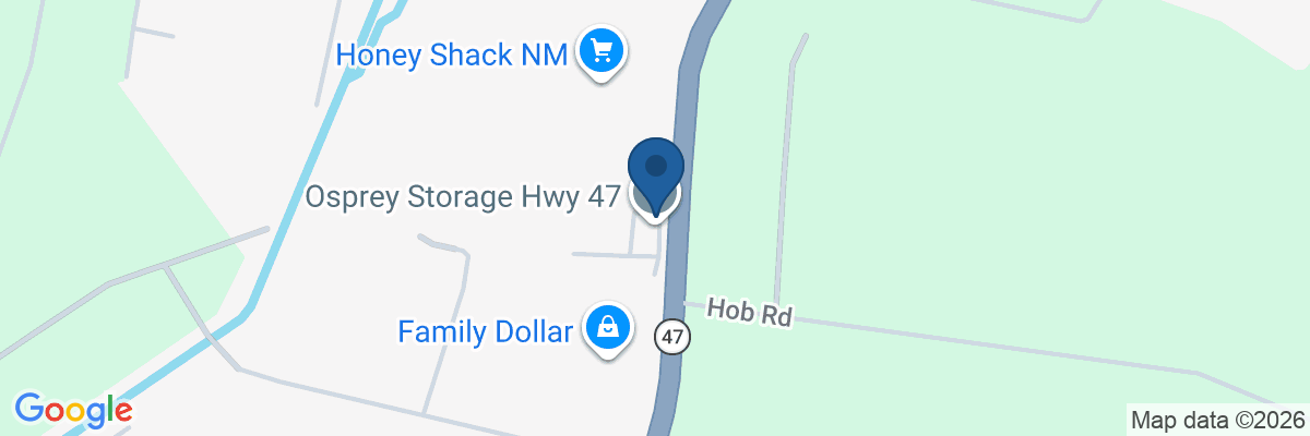 Map showing facility locations