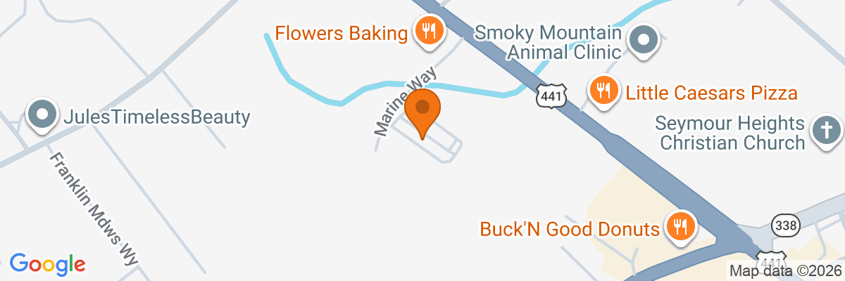 Map showing facility locations