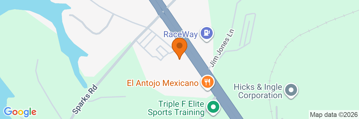 Map showing facility locations