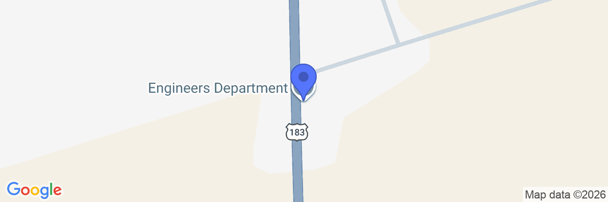 Map showing facility locations
