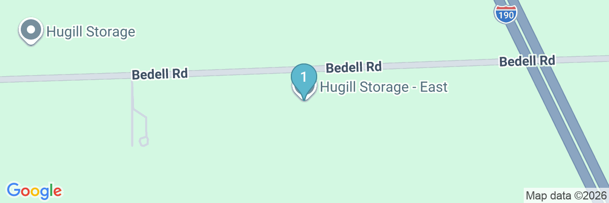 Map showing facility locations