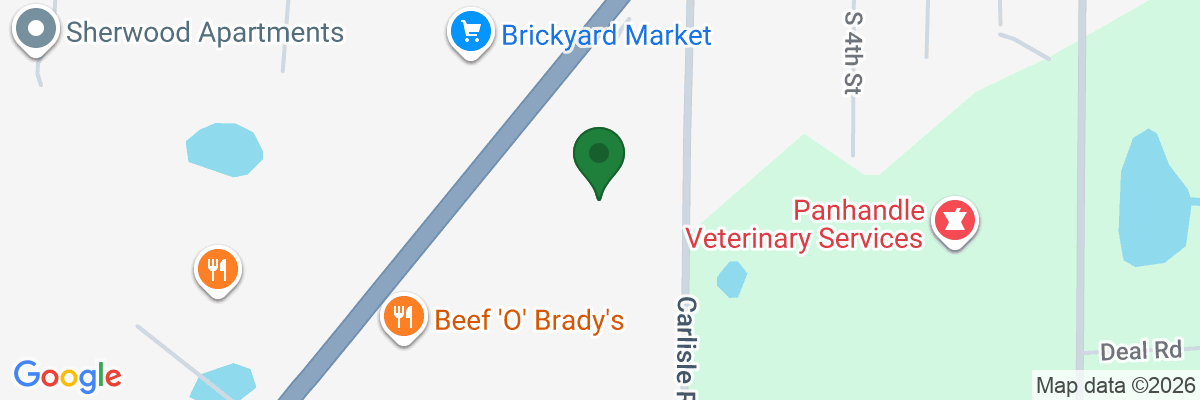 Map showing facility locations