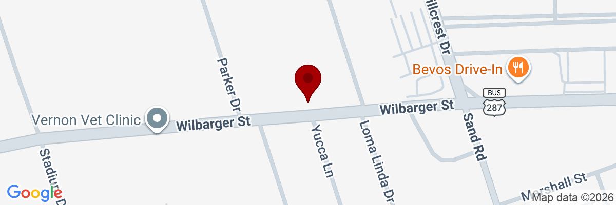 Map showing facility locations