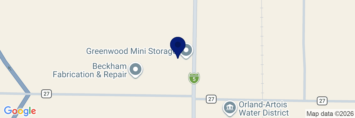 Map showing facility locations