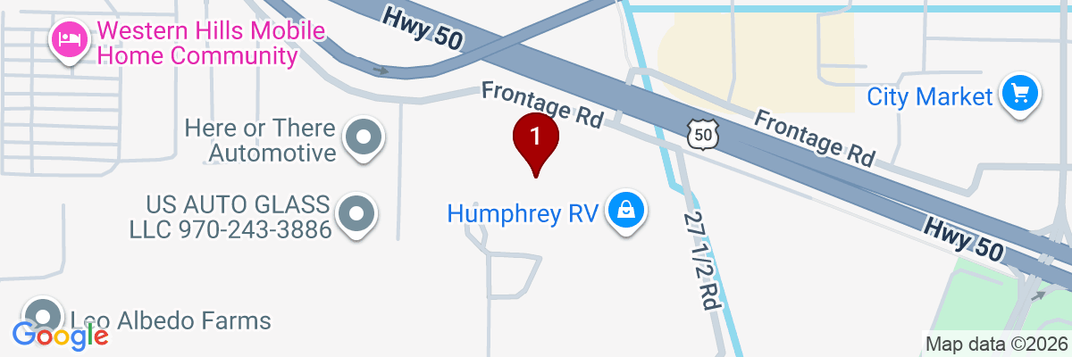 Map showing facility locations