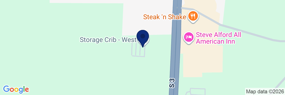 Map showing facility locations