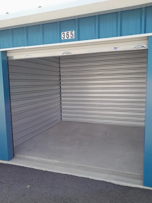 Clean self storage unit with roll-up door at Hugill Self Storage East.