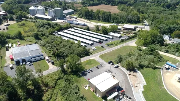 Aerial view of Murphy's Self Storage facility.