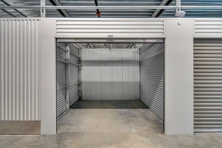 Interior of storage unit at Storage Lounge.