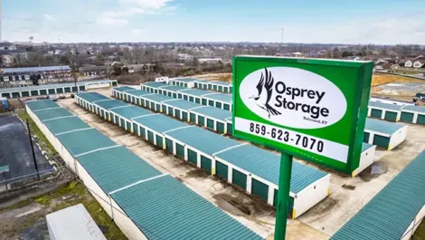 View of signage at Osprey Storage Richmond facility.