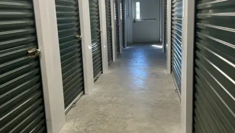 Interior storage units at A Safe Storage.