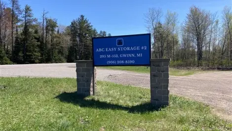 ABC Easy Storage 2 signage on grass in front of entrance
