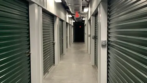 Exterior of indoor storage units at Volunteer Storage Chapman.