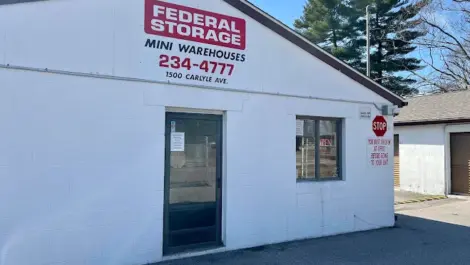 Exterior of Federal Storage facility.