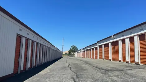 Outdoor storage units at Garden Drive Mini Storage.