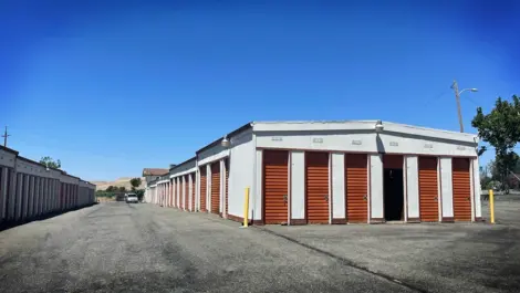 Outdoor storage units at Garden Drive Mini Storage.