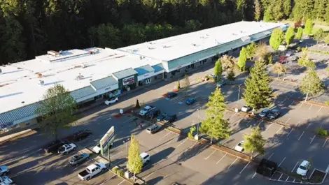 Aerial View of Ken's Korner Mini Storage.