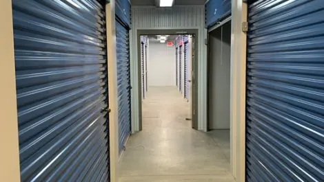 View of indoor storage units at Volunteer Storage Knoxville West facility.
