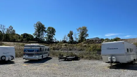 View of vehicle storage at Volunteer Storage Maryville 1 facility.