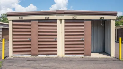 Outdoor storage at Mundy Street storage facility.