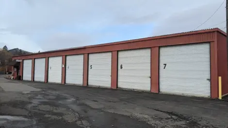 Exterior of Pak Rat Mini Storage facility.