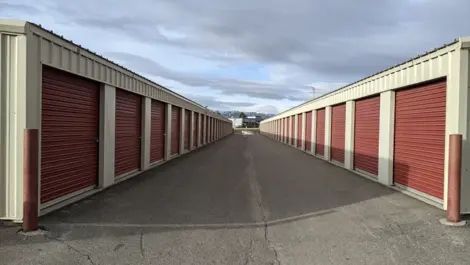 Exterior of storage units at Pak Rat Grant Creek facility.