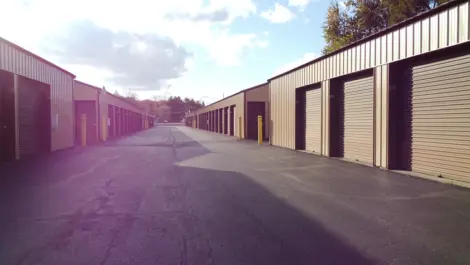 Gated entry with keypad access and fencing at Lambertville Mini Storage Secor.