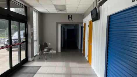 Indoor storage units at Solway facility.