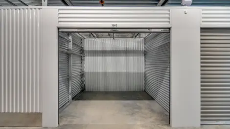 Interior of storage unit at Storage Lounge.