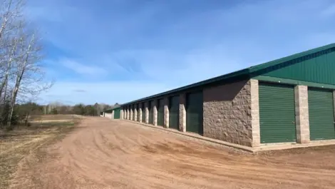 Exterior of outdoor storage units ABC Easy Storage facility.