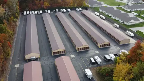 Aerial view of Lambertville Mini Storage