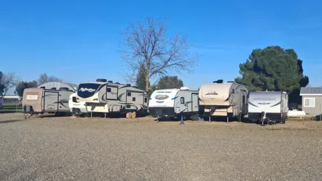 RVs and campers at Tehama Mini Storage